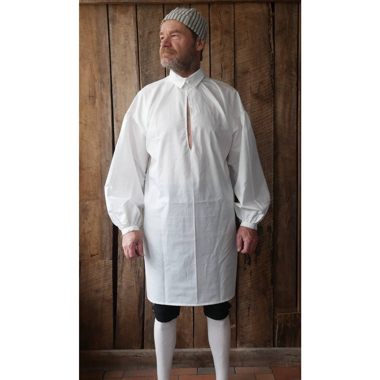 18th Century Workshirt - Cotton Hidden Placket