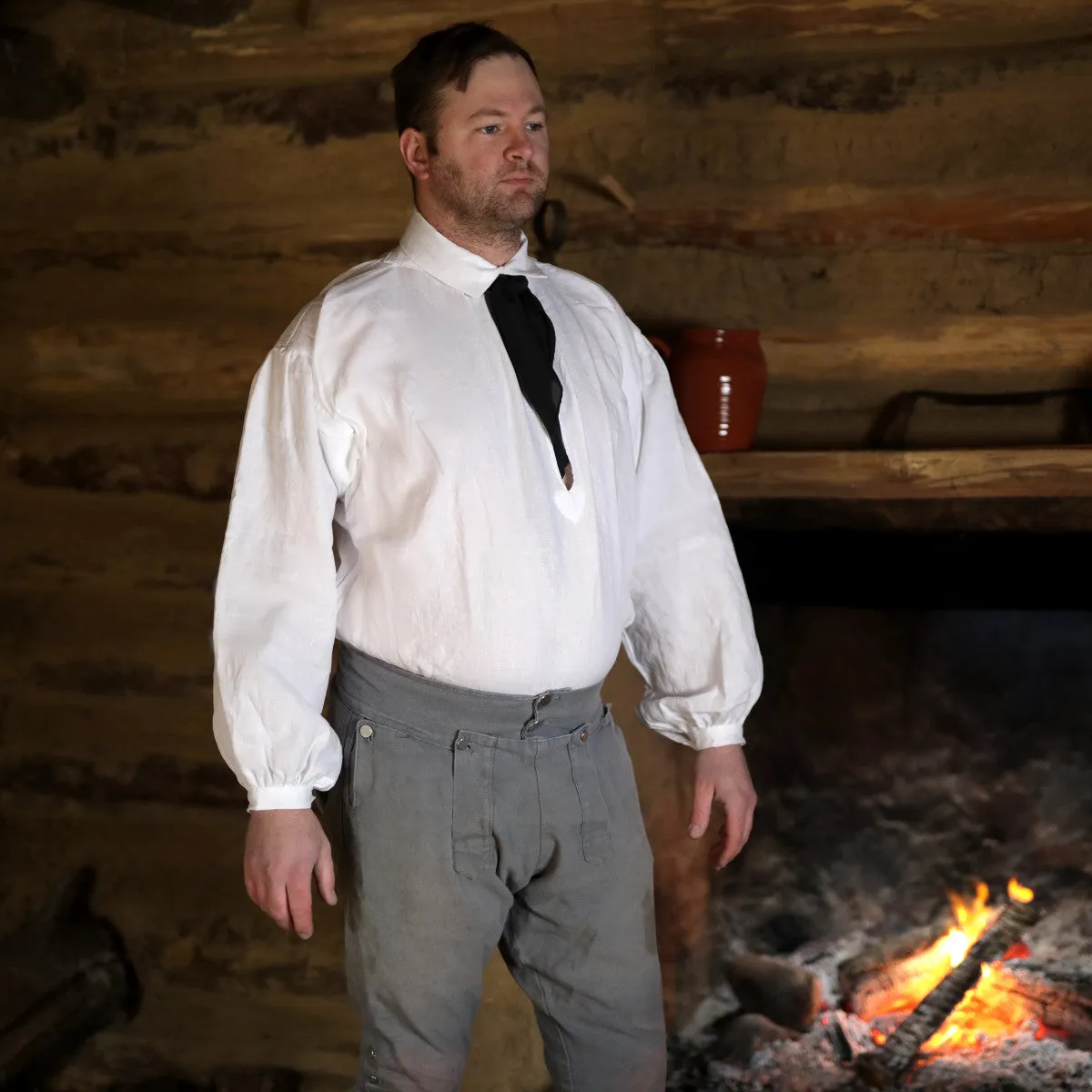 Vibrant color Wardrobe Must-Have 18th Century Workshirt Linen