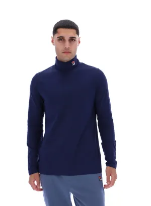 19th Classic Roll Neck Sweater Heather Texture Finish