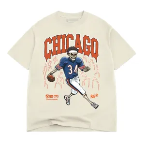 2025 Chicago Legacy Football tee - Off White OekoTexCertified Animal Print