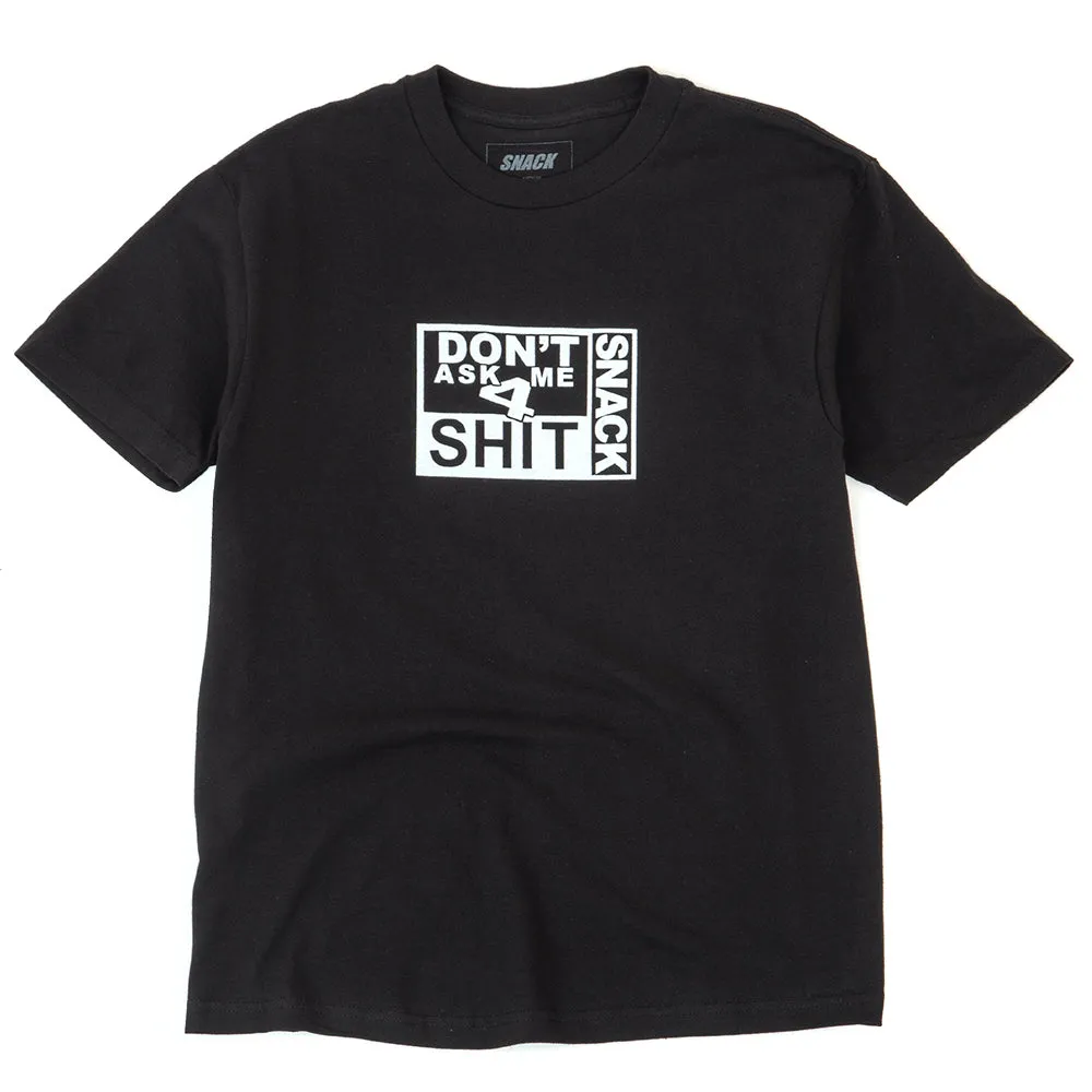 4 Shit T-Shirt (Black) (S) MultiPly Fabric