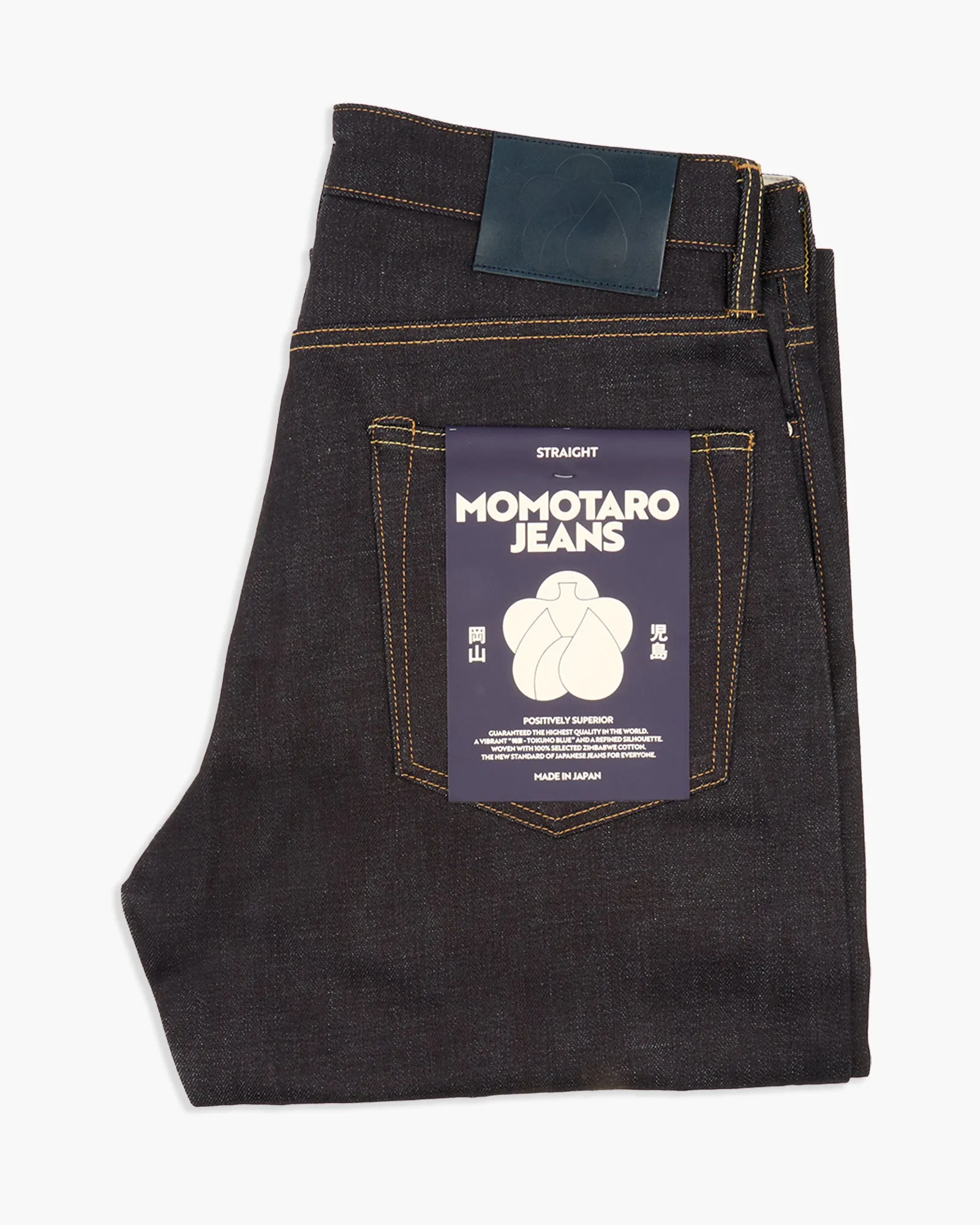 Lightweight Morning Stroll Momotaro Jeans #100 Standard Straight Fit Mens Jeans - 14.7oz Zimbabwe Cotton Selvedge Denim / Button
