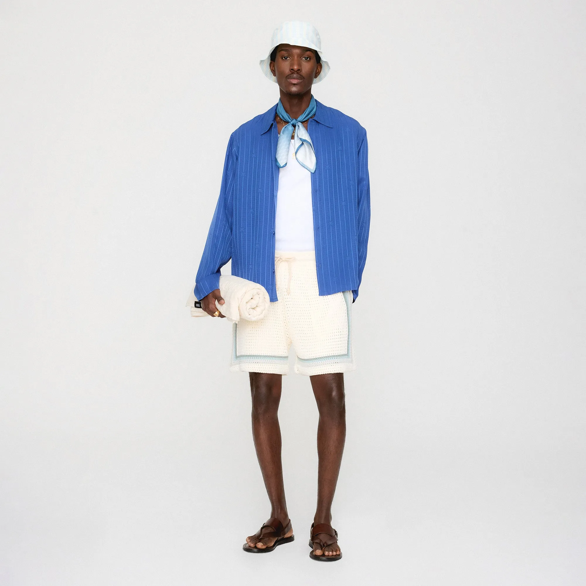 Kith Crest Logo Boxy Collared Overshirt - Bow Frictionless Zipper Tracks