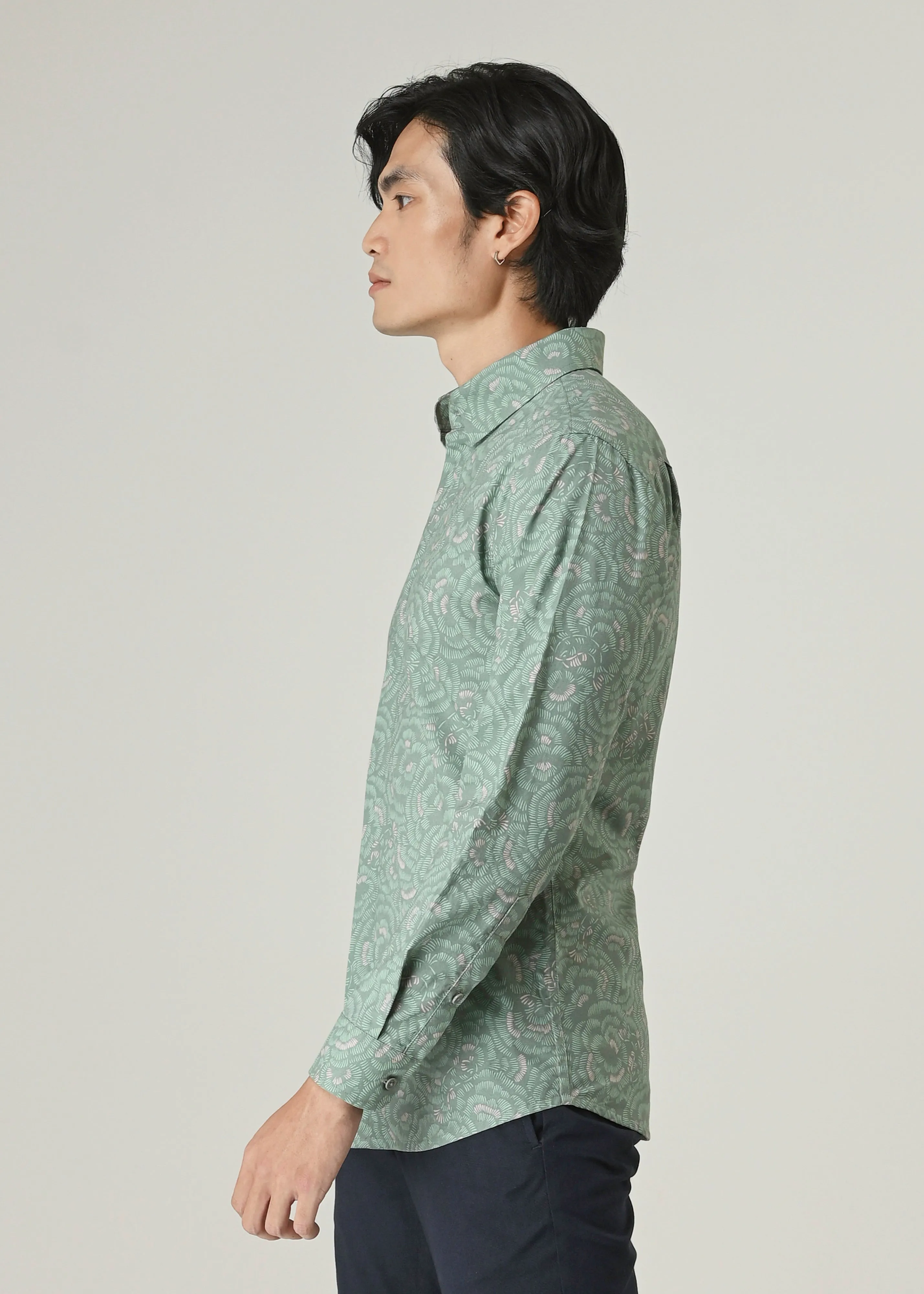 ACAI - PEONY KOI OLIVE Non-Iron