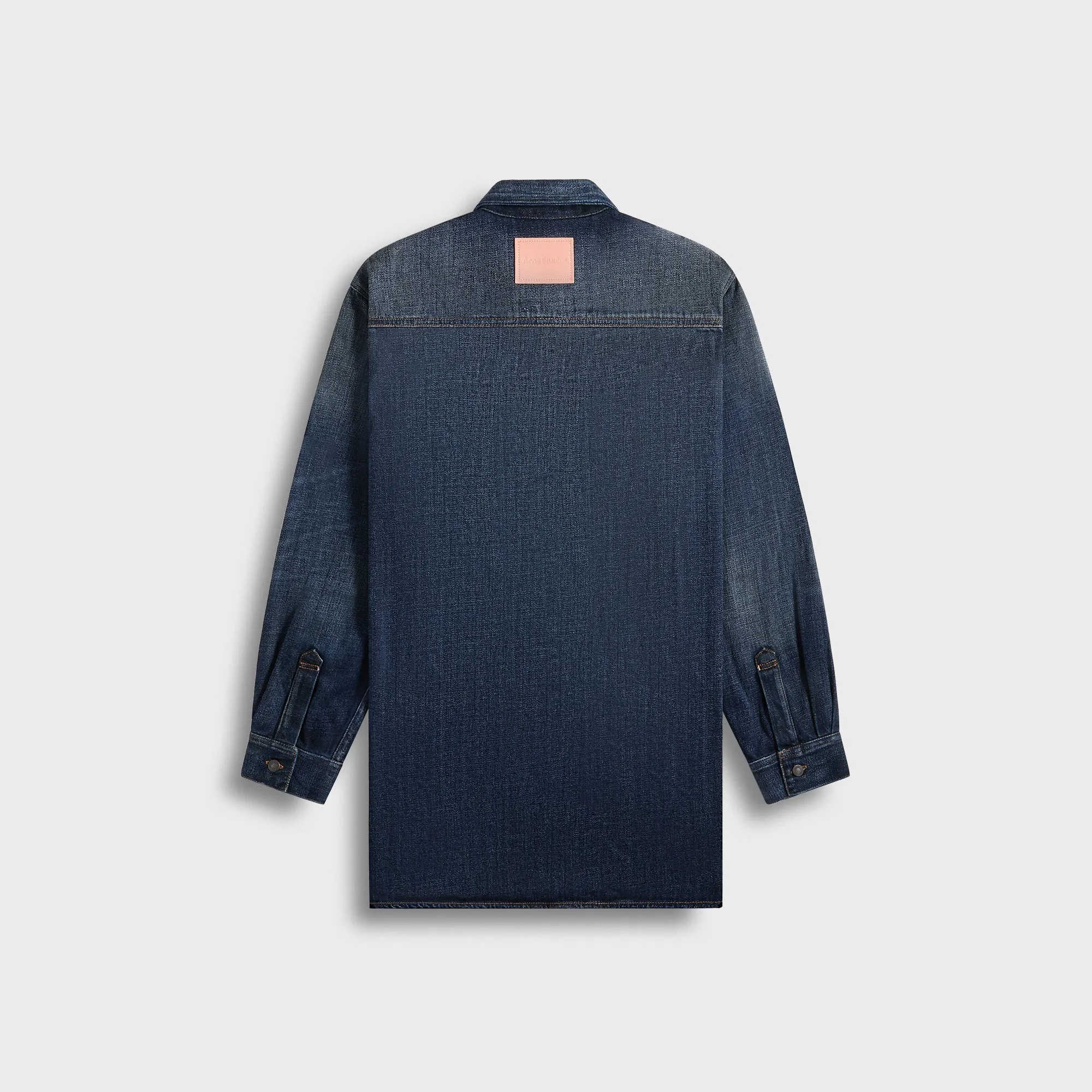 Acne Studios Shirt - Dark Blue Cozy Hood Detail Climate Responsive Textile