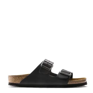Step Free Birkenstock Arizona Regular Sandal Oiled Leather Black
