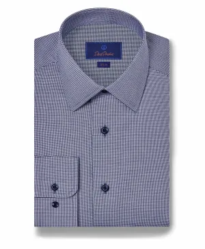 Trendy Comfort SBSP11013412 | Navy Houndstooth Stretch Dress Shirt