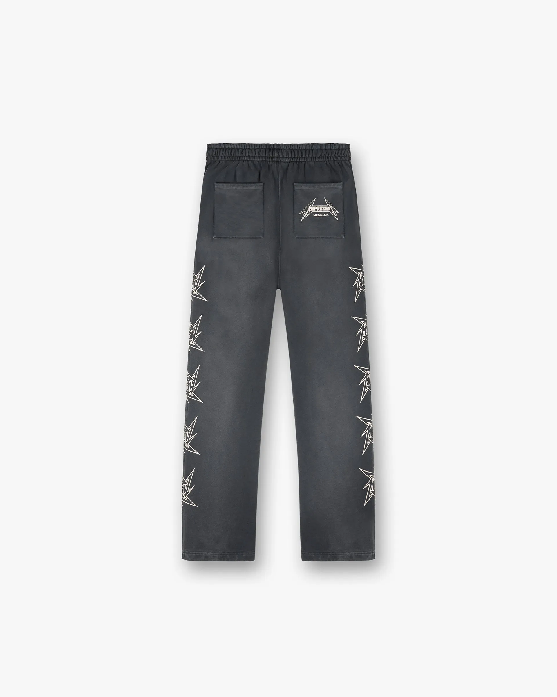 Represent X Metallica Local Crew Sweatpant - Stained Black Thermal Regulating Fabric ExtendedSizeRange