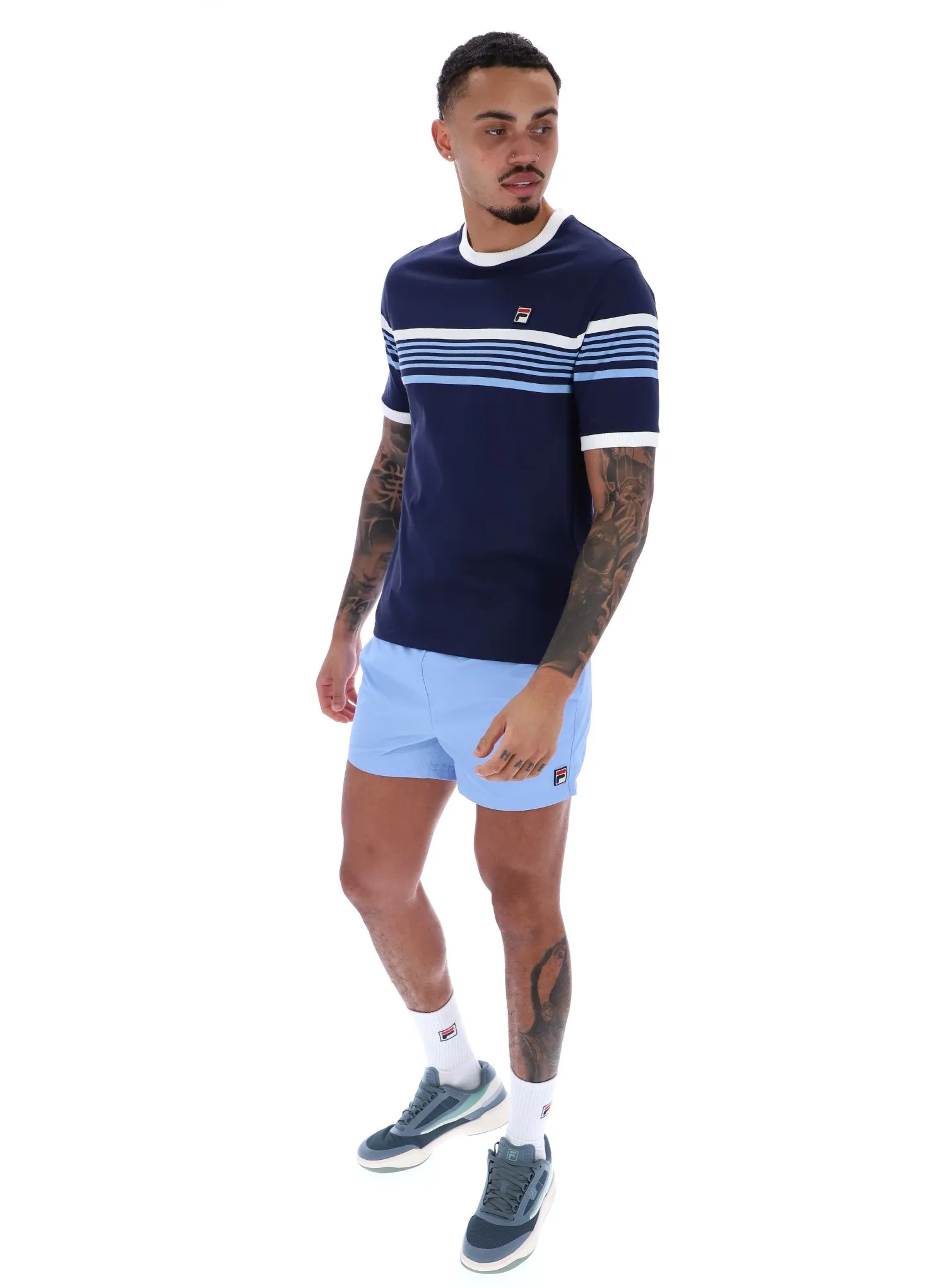 sporty wear James Yarn Dye Striep T-Shirt