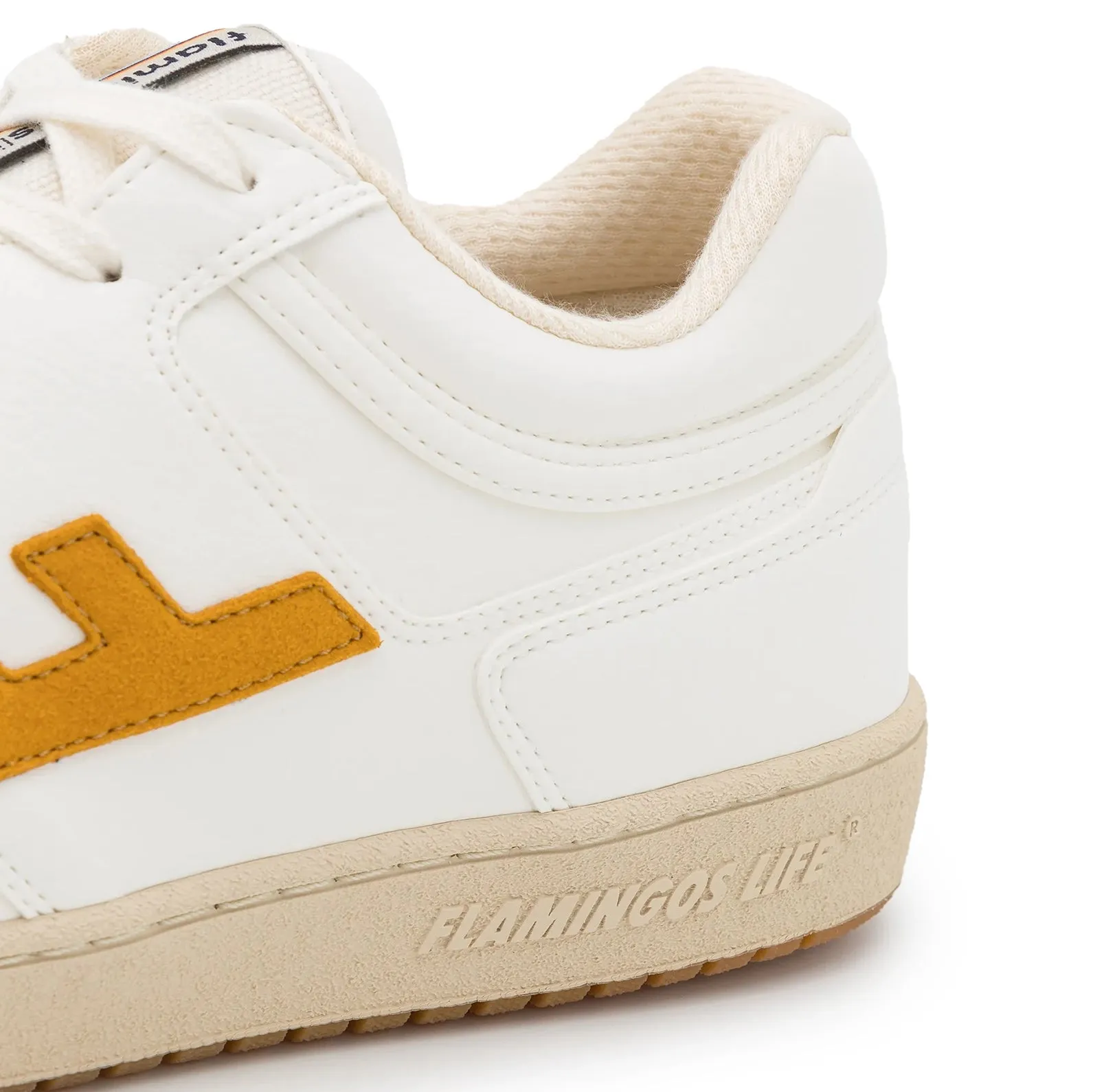 ventilation channels Fast Run Retro 90s - White, Mustard & Ivory