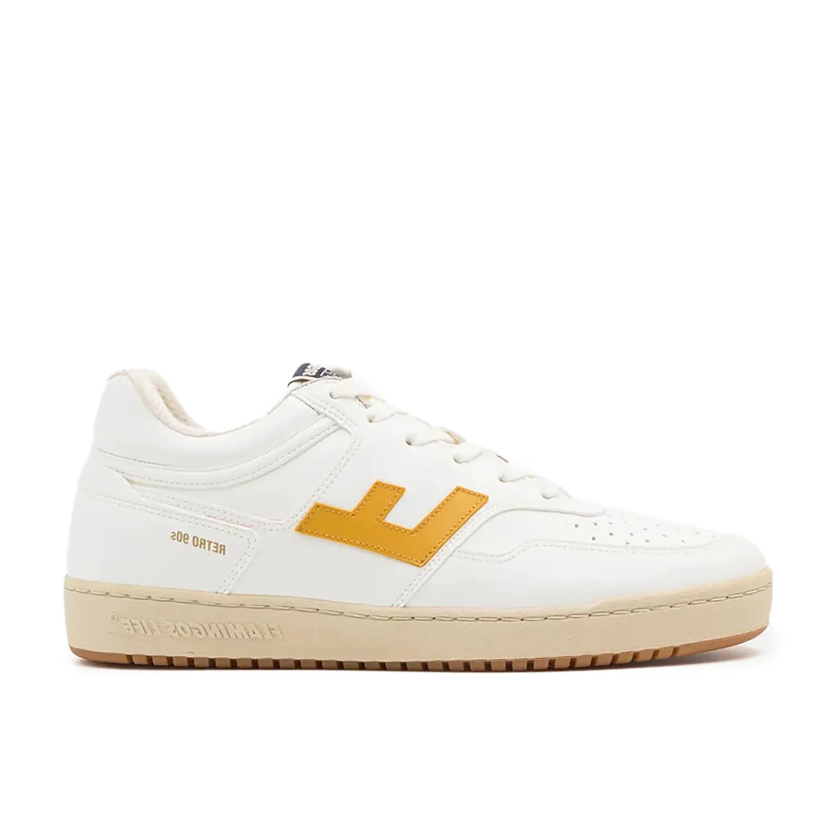 Retro 90s - White, Mustard & Ivory Trail Ease Rubber Sole