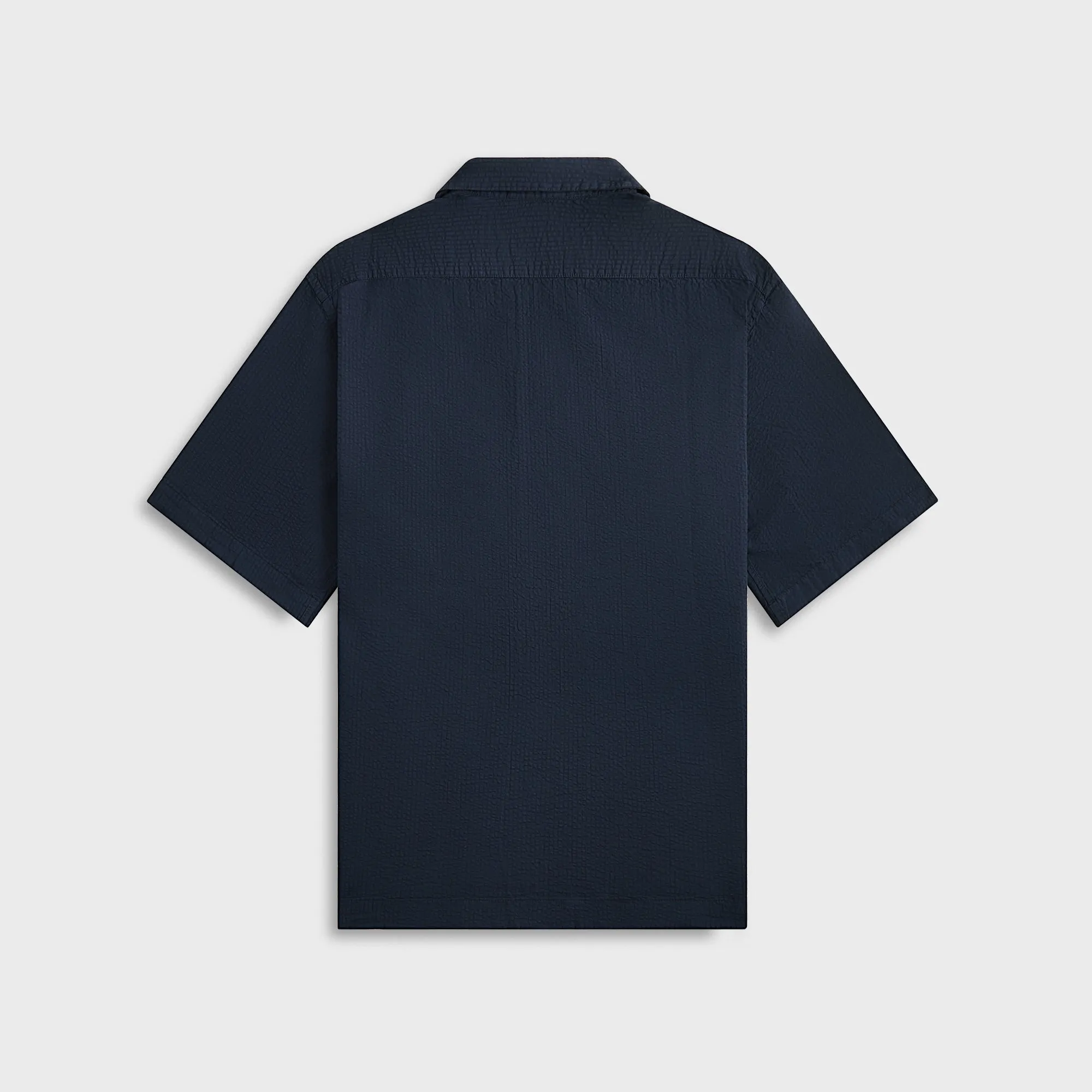 Soft Fleece Lining Abrasion Resistant Trim Barena Camicia Solana Lassa Shirt - Navy