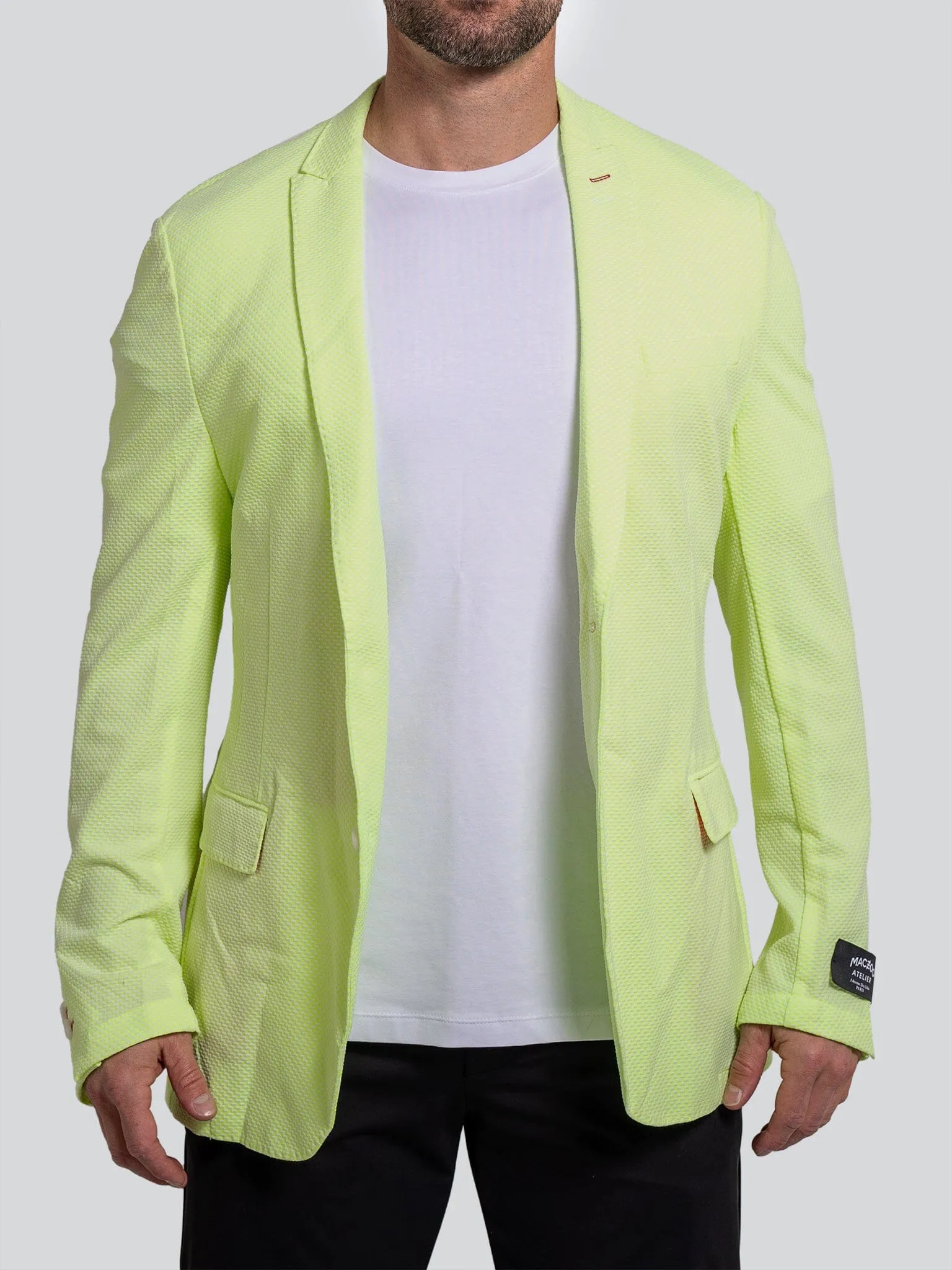 Blazer UnconstructedNeon Green RubberizedTrim Practical Cold Piece