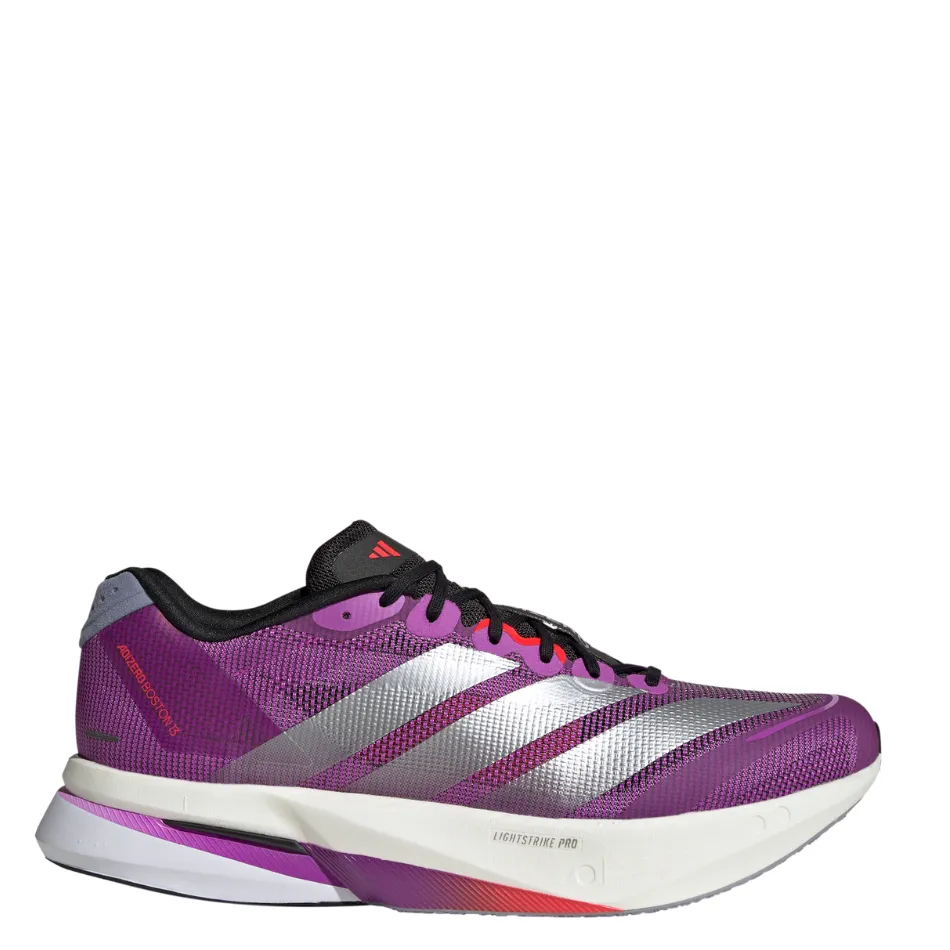 Adidas Men's Boston 13 Running Shoes in Purple/Silver AW25 fast runners urban - running