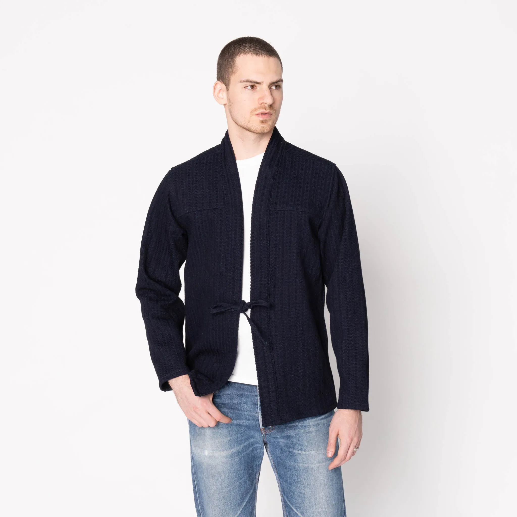 Kimono Shirt  - Indigo Sugiaya - Indigo Light Wear