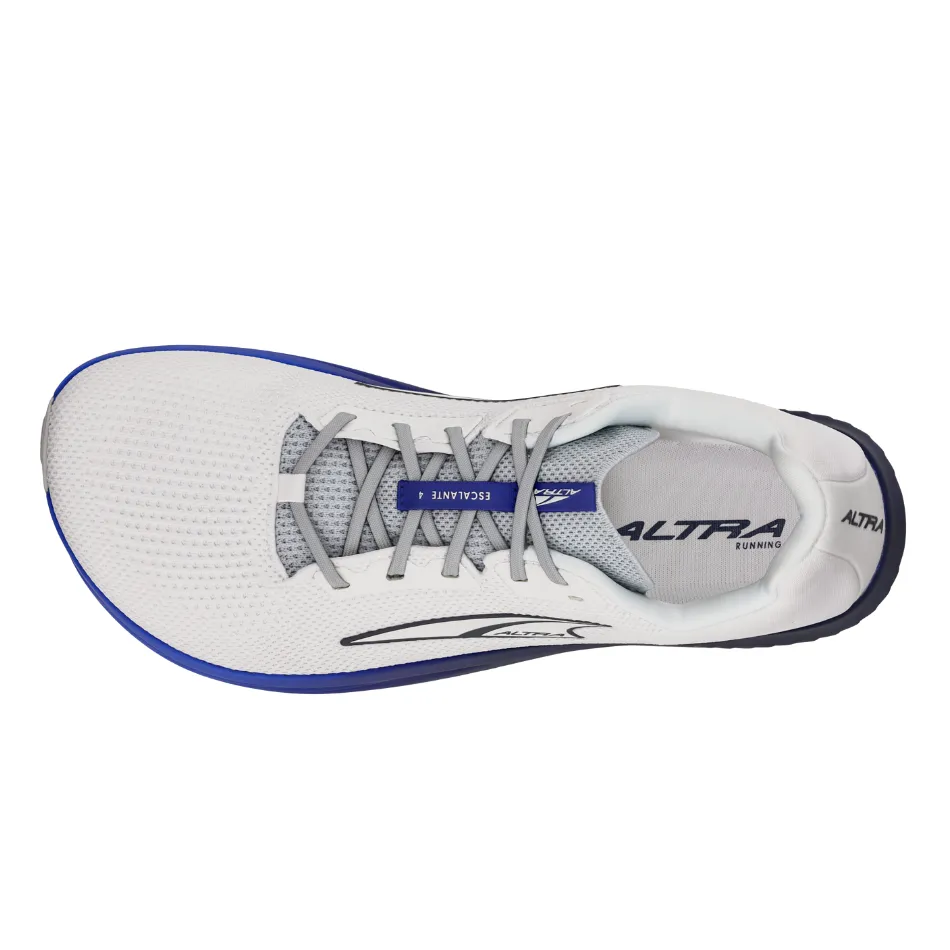 Weightless Support Frame synthetic - upper - durability shoes Altra Men's Escalante 4 Running Shoes in White/Blue AW25