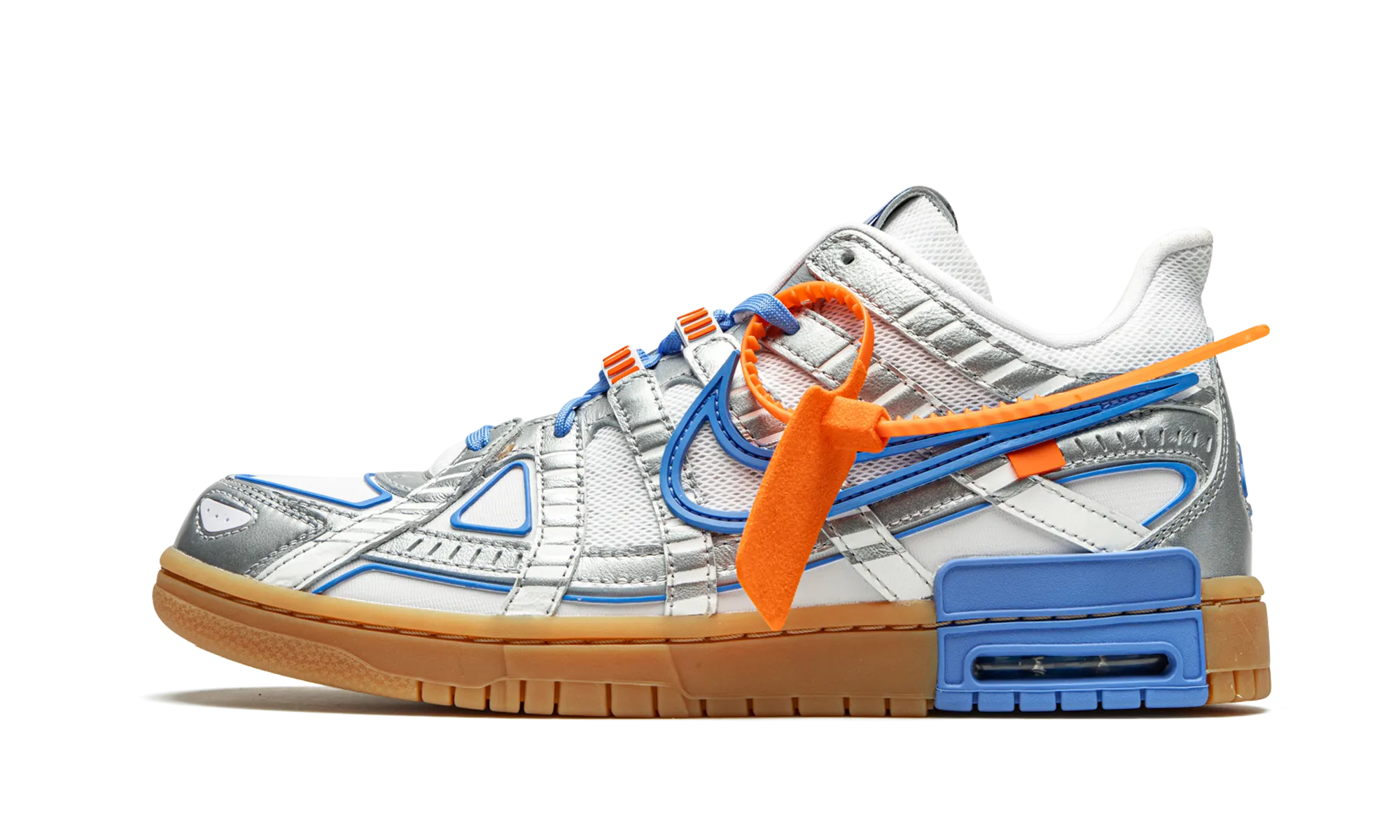 Sleek Step Heritage Look Air Rubber Dunk "Off-White - University Blue"