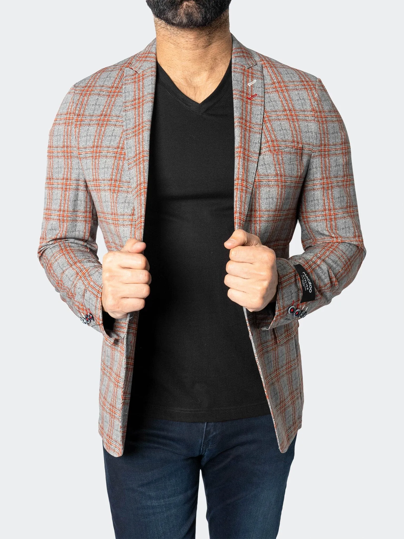 Urban Fit Look Blazer Unconstructed Descartes Spanish Orange