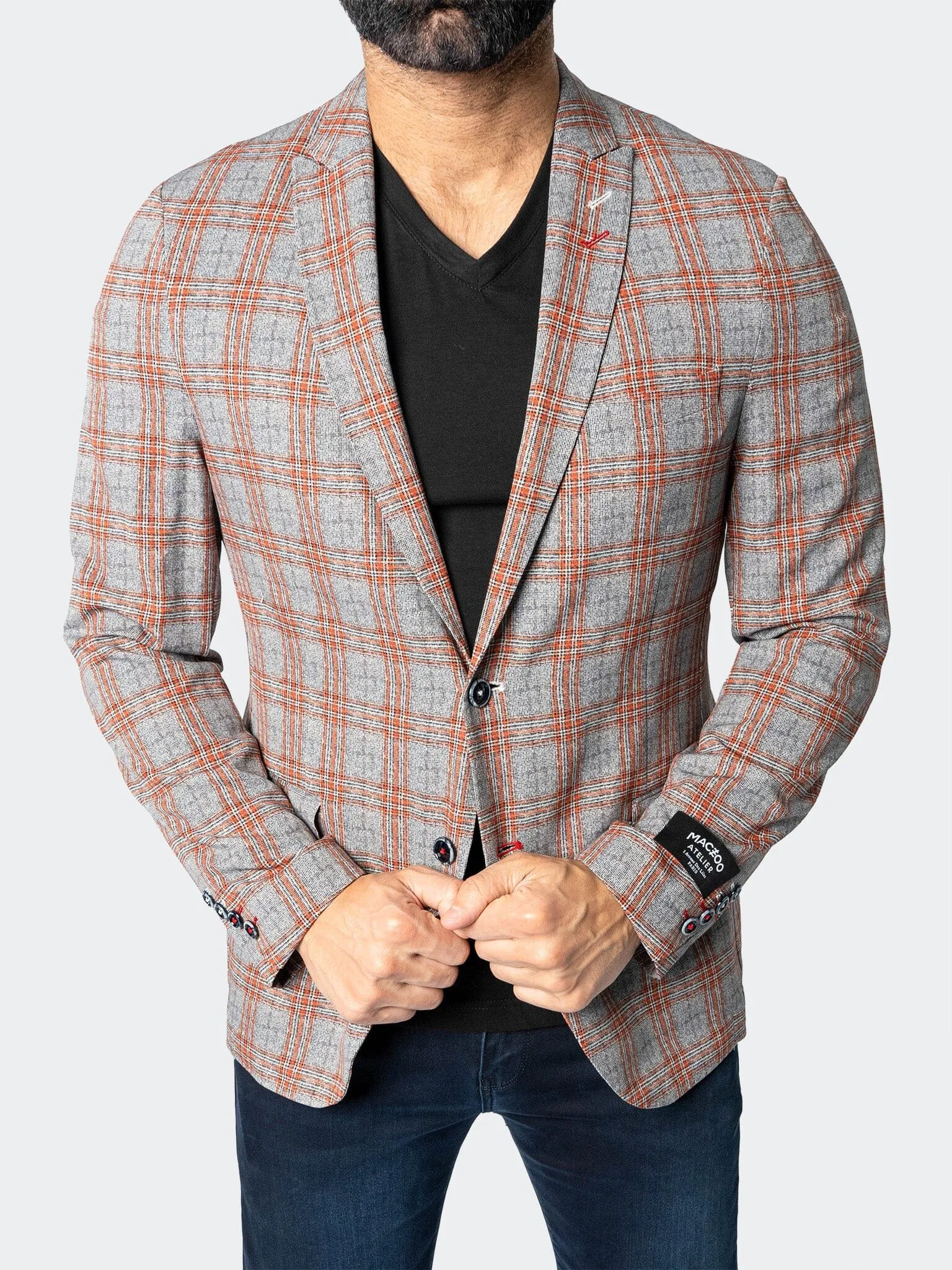 Blazer Unconstructed Descartes Spanish Orange LightweightInsulation Stylish Chill Piece