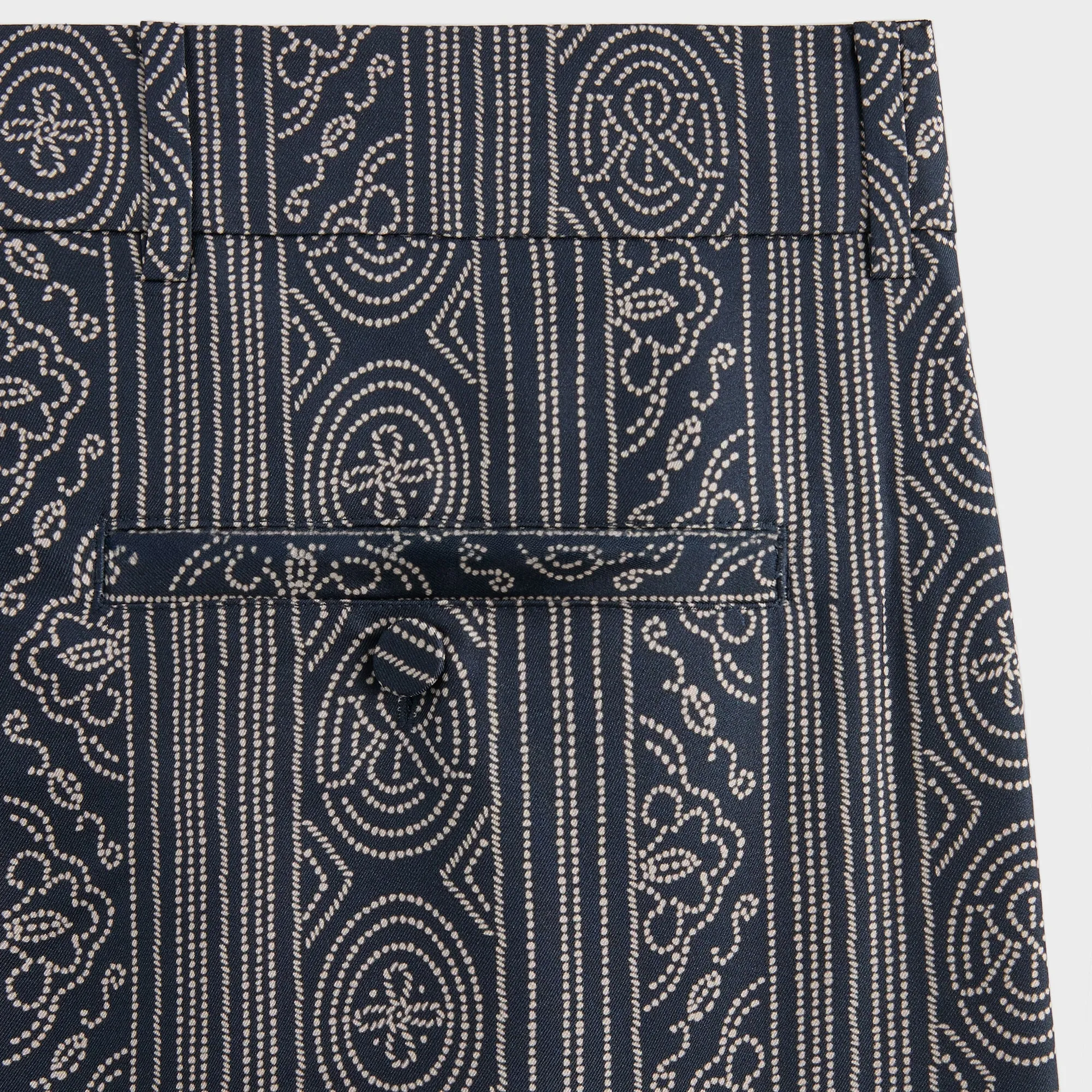 &Kin Batik Stripe Pleated Ari Trouser - Nocturnal Day-to-Day Wear