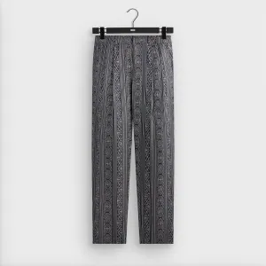 &Kin Batik Stripe Pleated Ari Trouser - Nocturnal Feminine Fit
