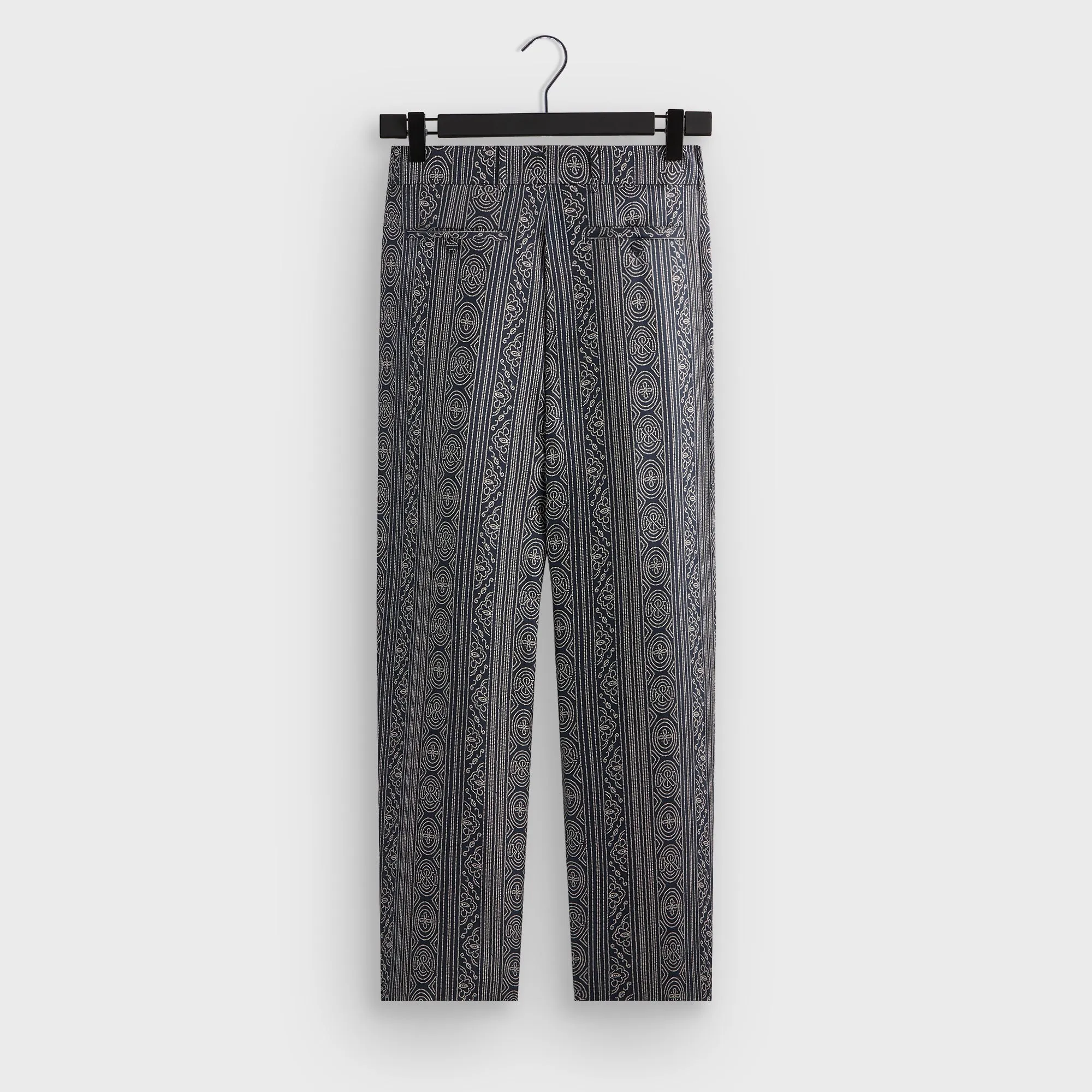 &Kin Batik Stripe Pleated Ari Trouser - Nocturnal Air Flow Relaxed Vibe