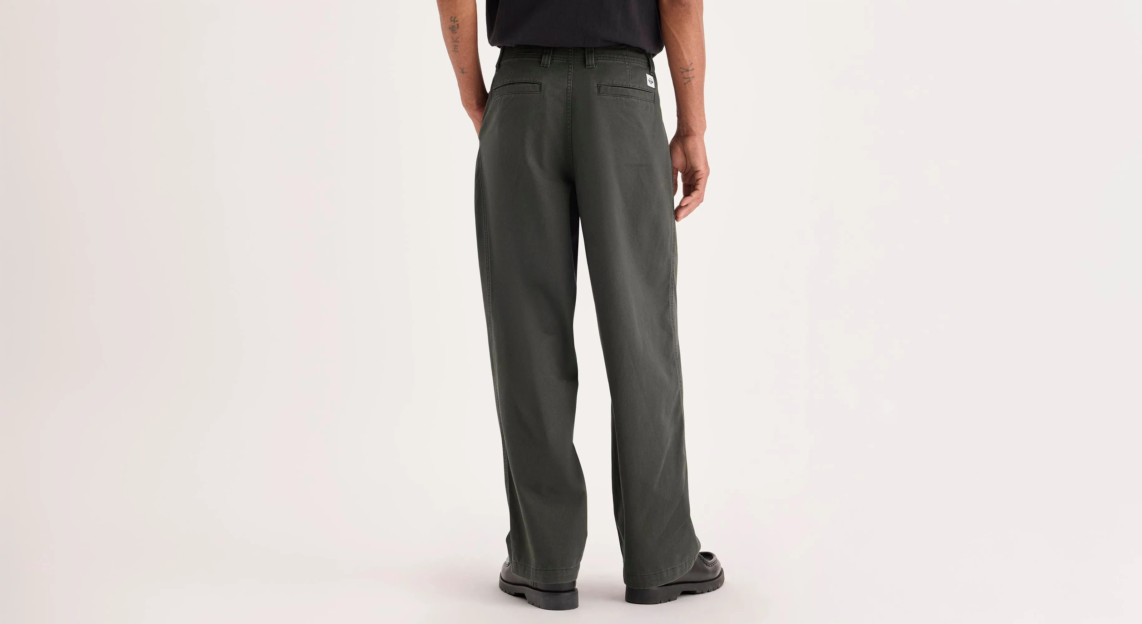 Eighty-Six Alpha Chino Pants, Loose Fit ElasticWaistband