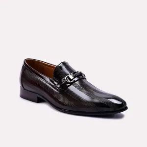 Clyde Dark Brown Formal Loafers 0111066 Toe Fit