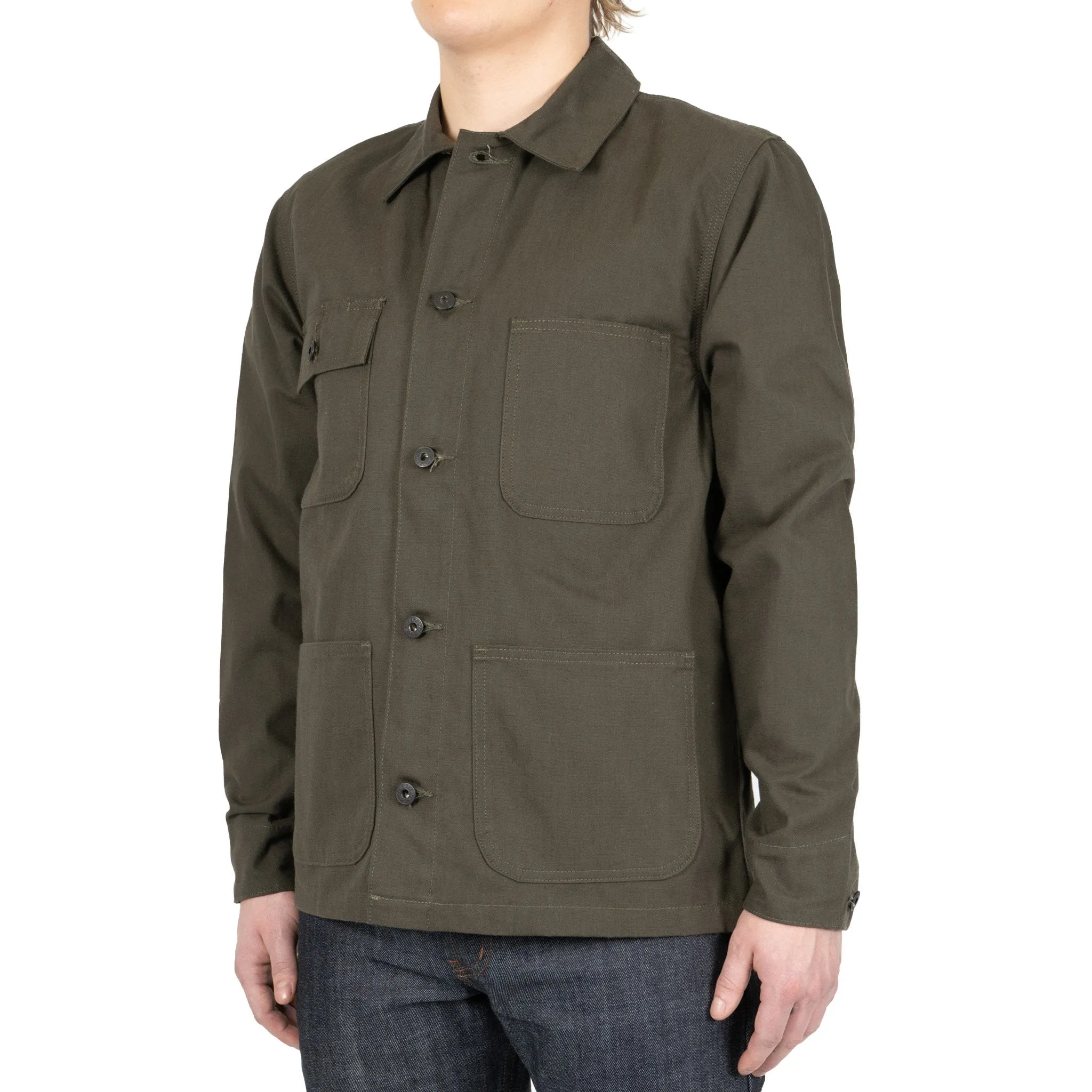 Chore Coat - Green Canvas Secure Closure Systems Thermal Core Technology