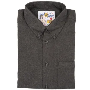 Holiday Travel Easy Shirt - Yak Fiber Brushed Flannel - Charcoal