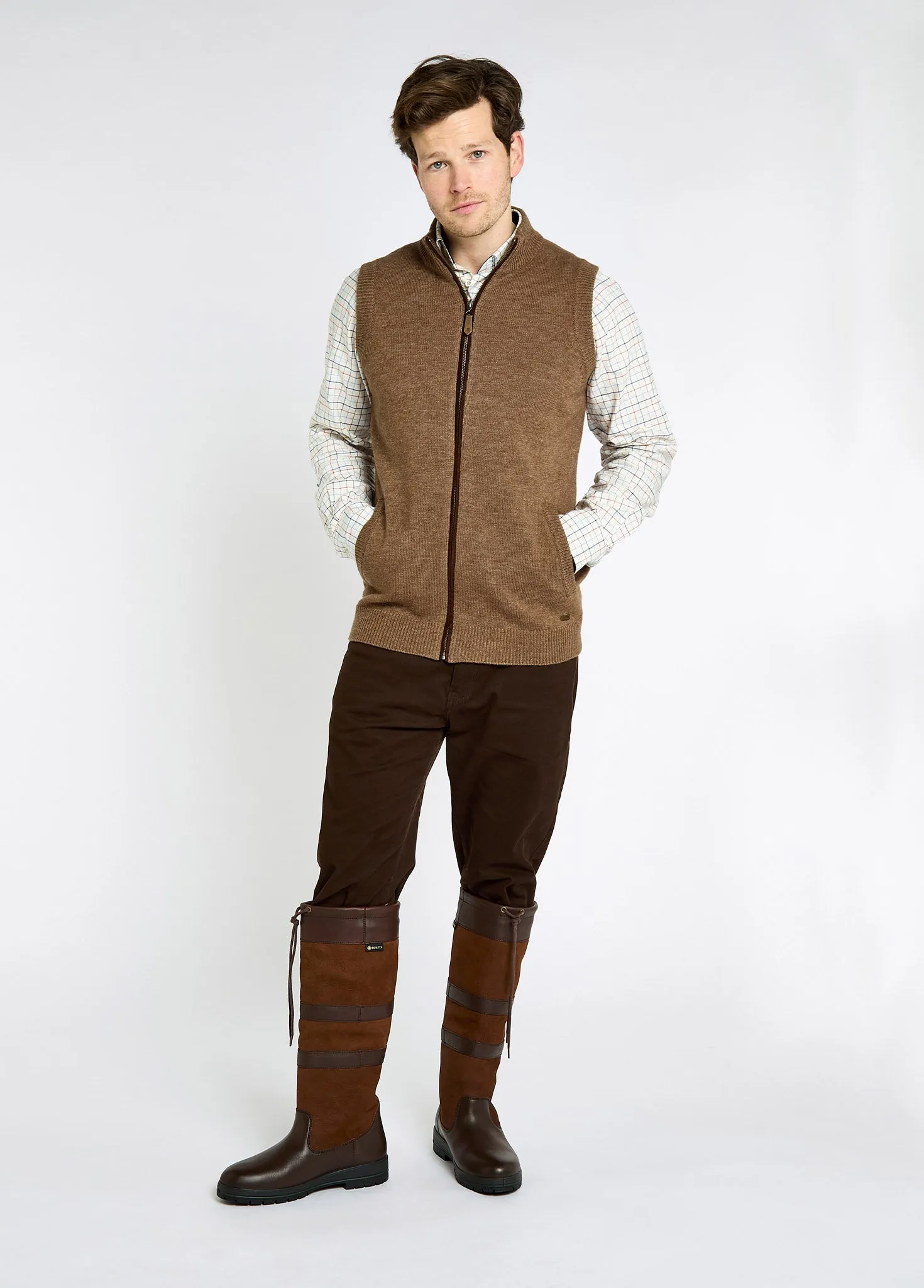 Adjustable Hem Upperwood Men's Bodywarmer - Elk