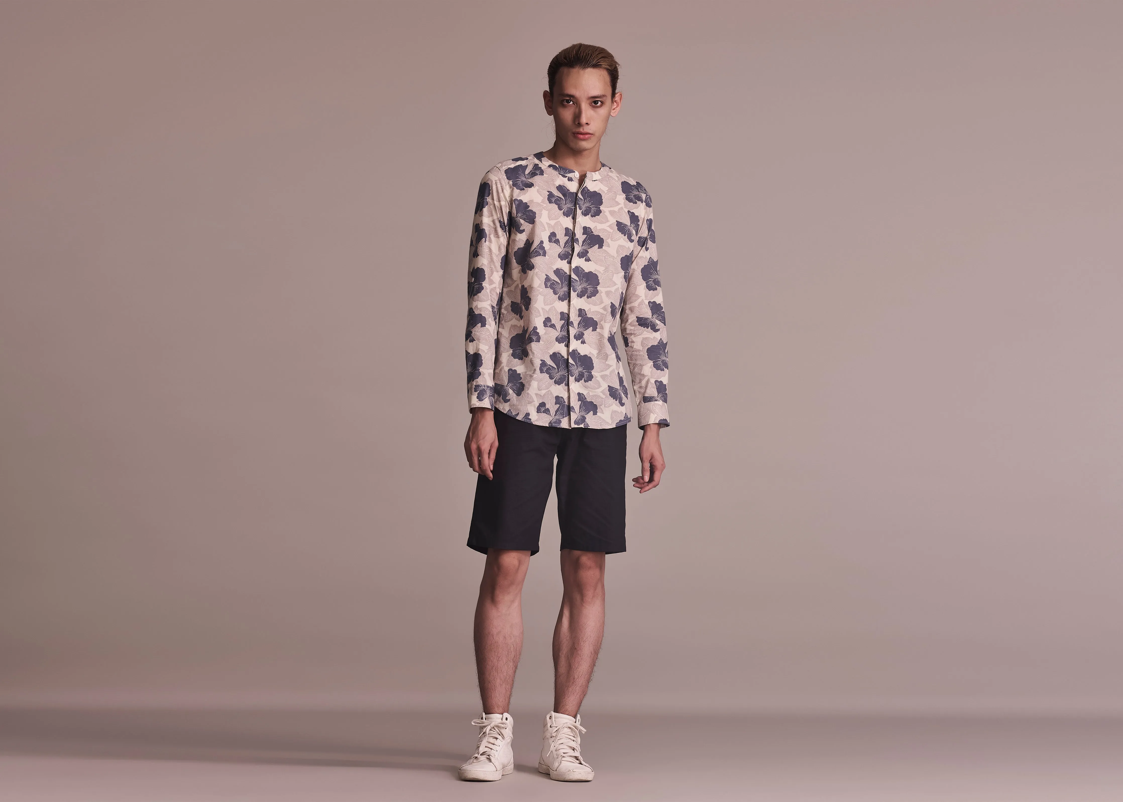 ALOE - HIDDEN GARDEN INDIGO Versatile Look Premium Fabric