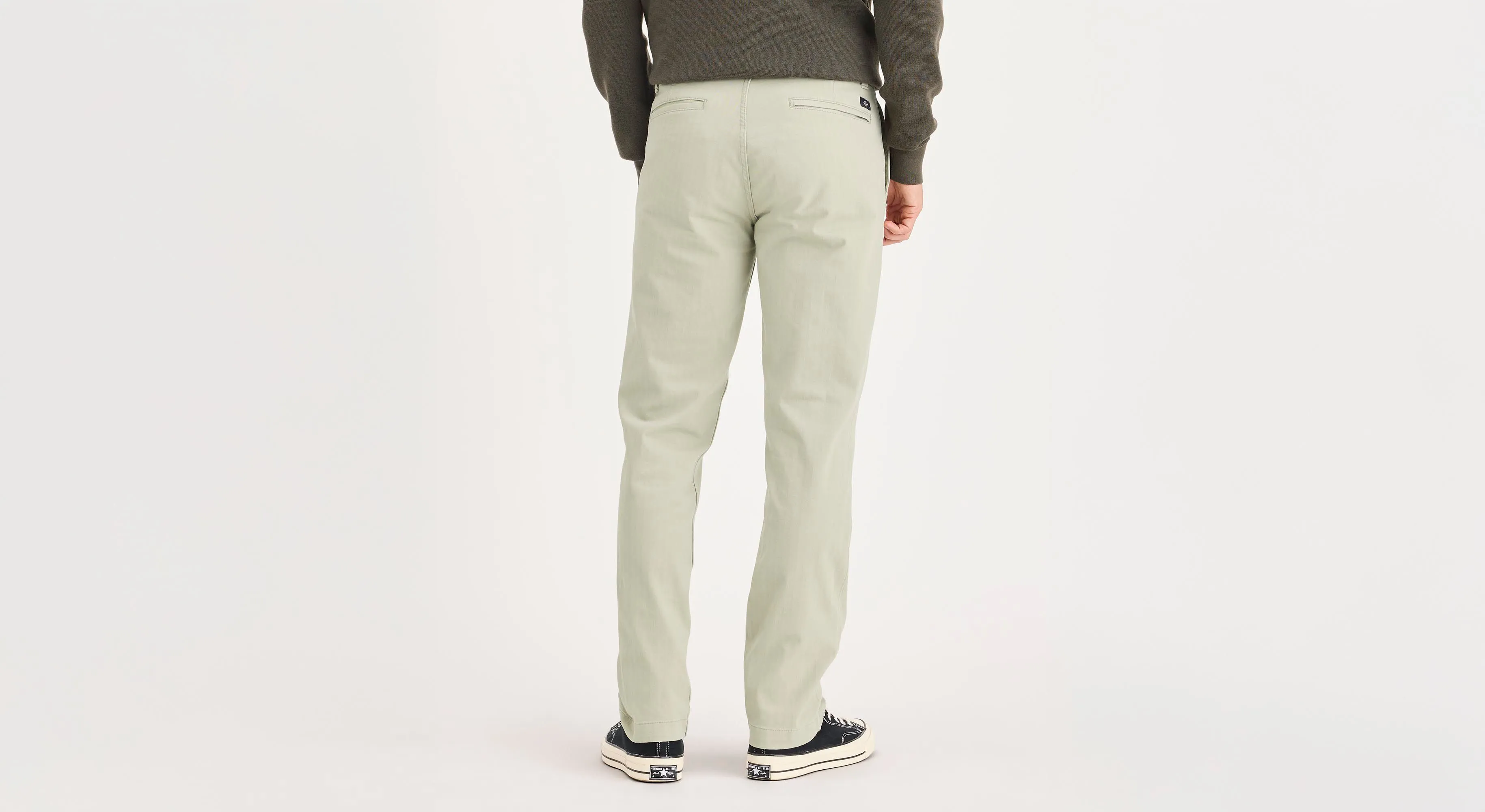 Alpha Chino Pants, Slim Fit NonIrritatingStitching Zero Waste Manufacturing