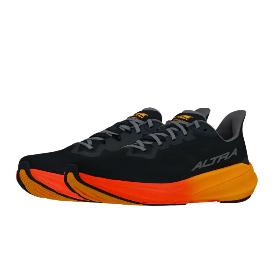 composite - sole shoes Altra Men's Experience Flow 2 Running Shoes in Black/Orange AW25