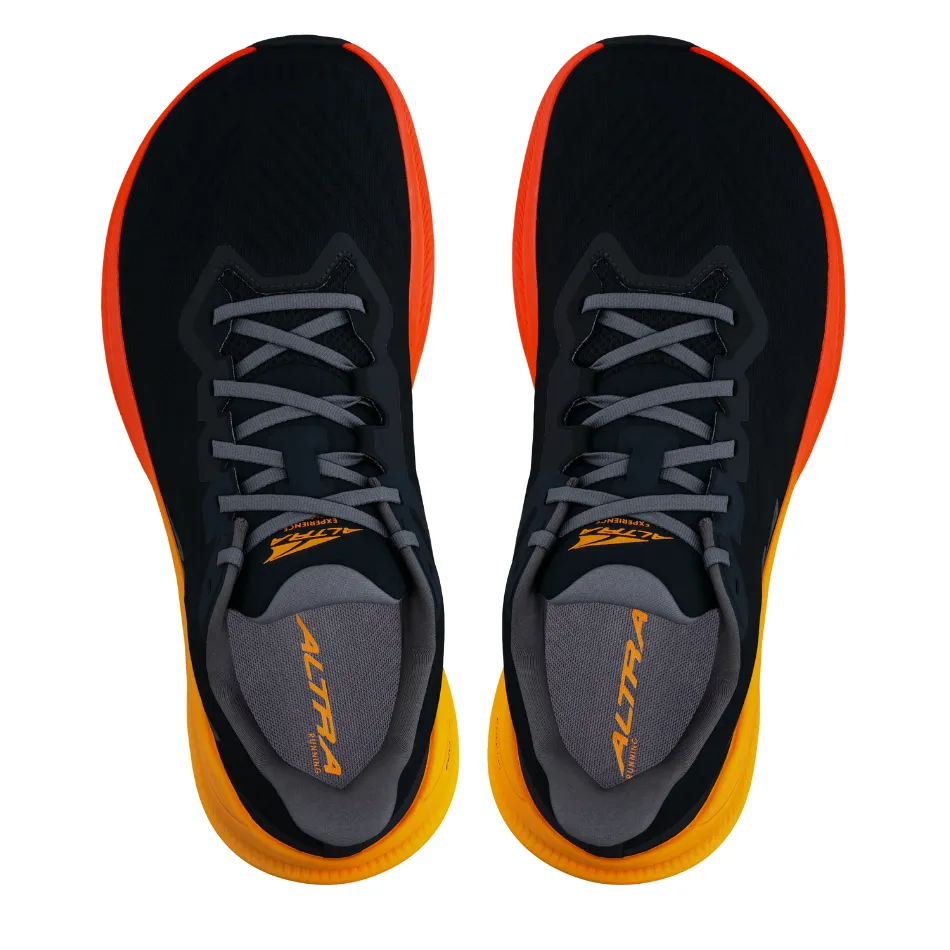 medial - support shoes casual running shoe usage Altra Men's Experience Flow 2 Running Shoes in Black/Orange AW25