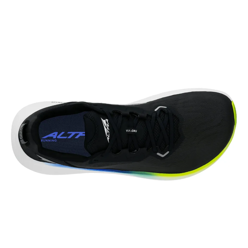 Altra Men's FWD Via Running Shoes in Black/Blue AW25 fluid - motion humid - weather shoes