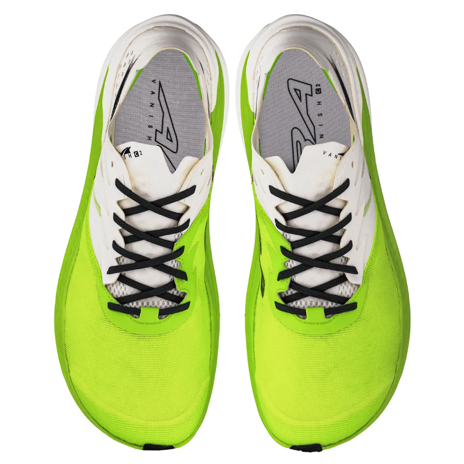 anti - slip running choice Altra Men's Vanish Carbon 2 Running Shoes in White/Lime SS25