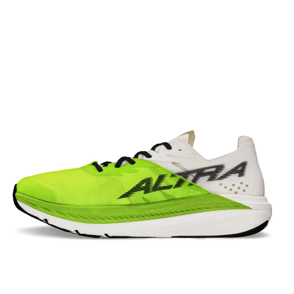 mental health running shoe benefit Altra Men's Vanish Carbon 2 Running Shoes in White/Lime SS25