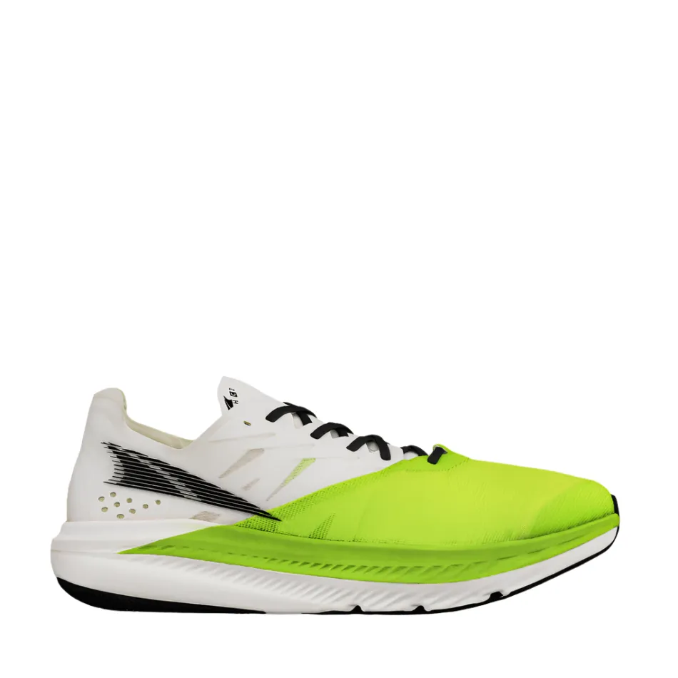 Altra Men's Vanish Carbon 2 Running Shoes in White/Lime SS25 Wi - Fi - enabled Adaptive Harness