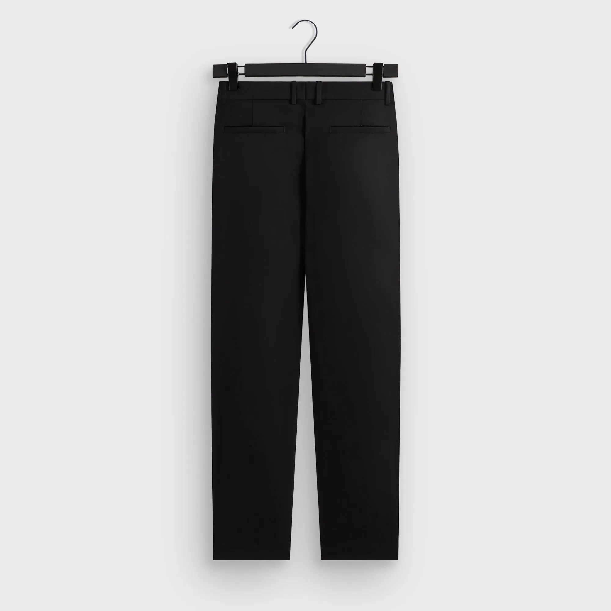 &Kin Kylan Pleated Trouser - Black Flat Lock Seams Flexible Seam