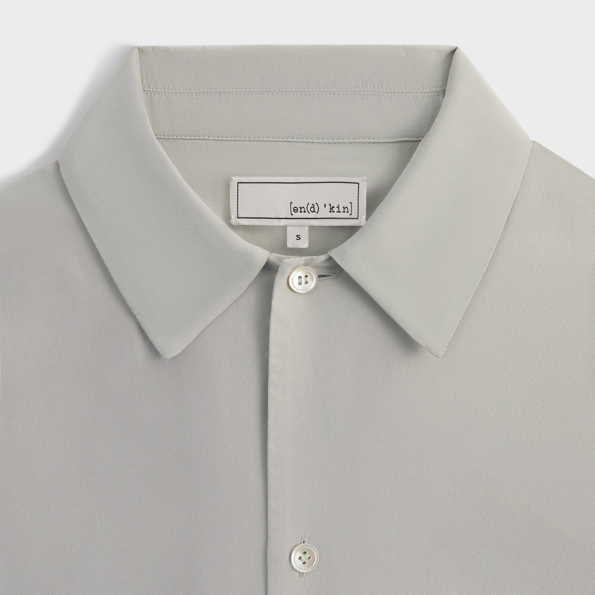 Breathable mesh lining &Kin Silk Habotai Beckham Buttondown - Palais