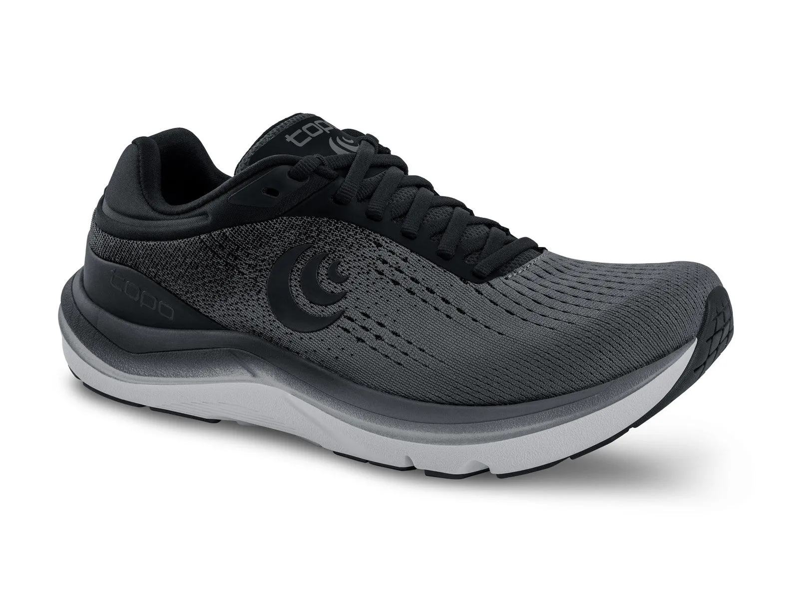 Men's Topo Athletic Magnifly 5 Running Shoe in Charcoal/Black 360 Degree Breathability