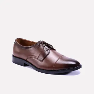 Suede Touch Raider Brown Derby Cap Toe Shoes 0111092
