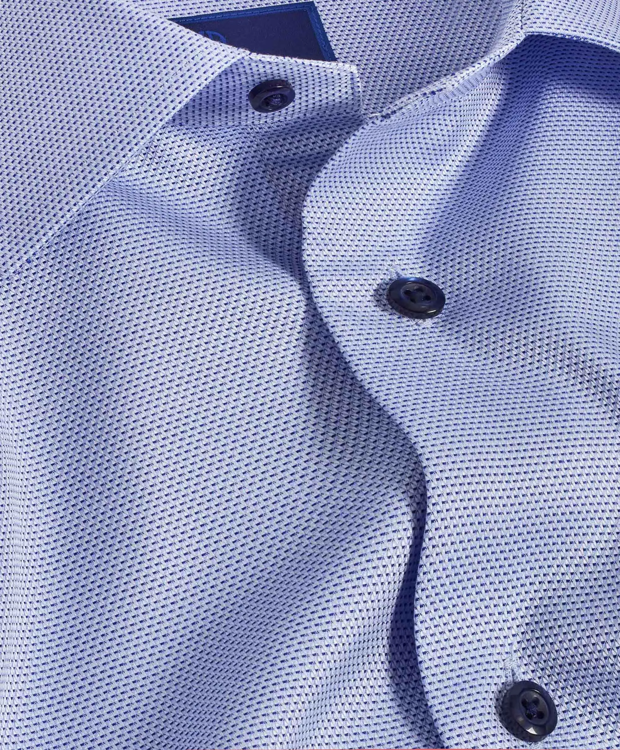 TBSP10004423 | Blue Micro Dobby Dress Shirt Active Fit