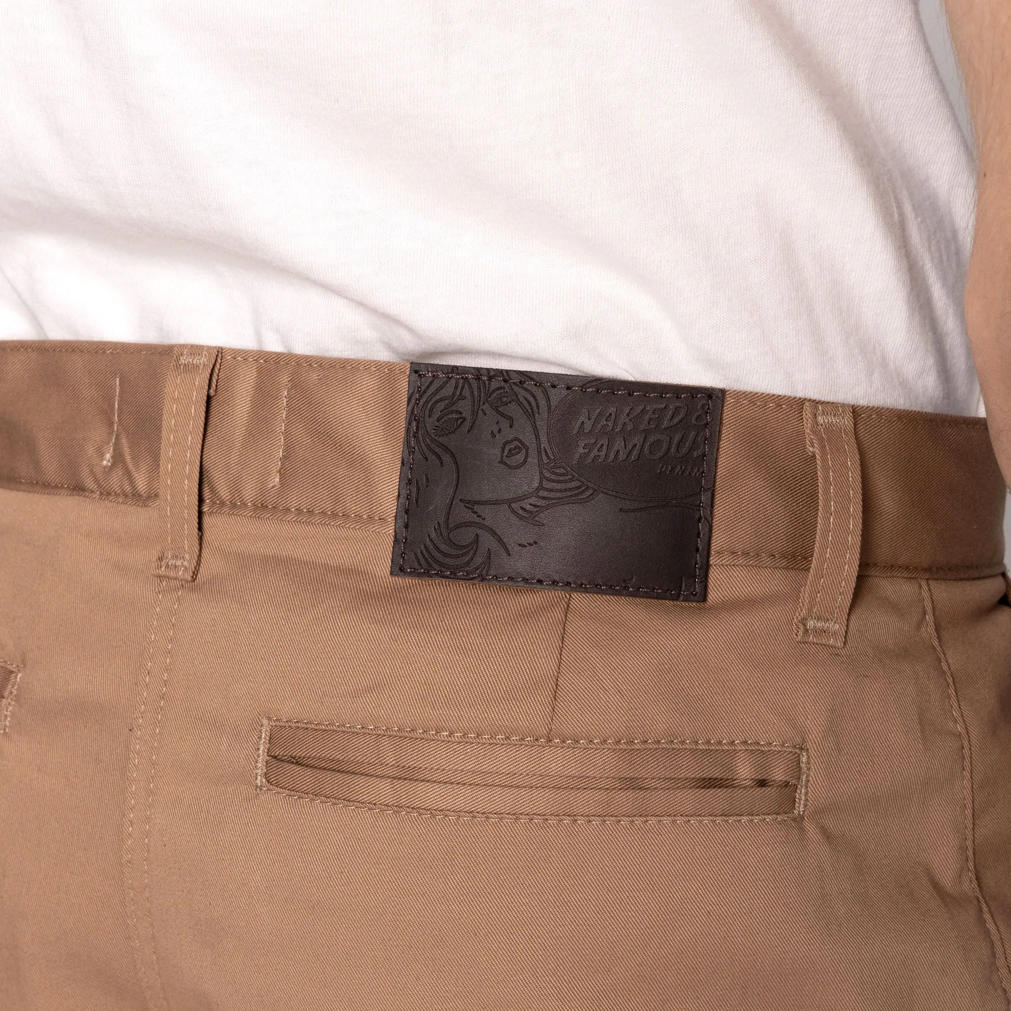 Straight Chino - Beige Stretch Twill Chilly Wear