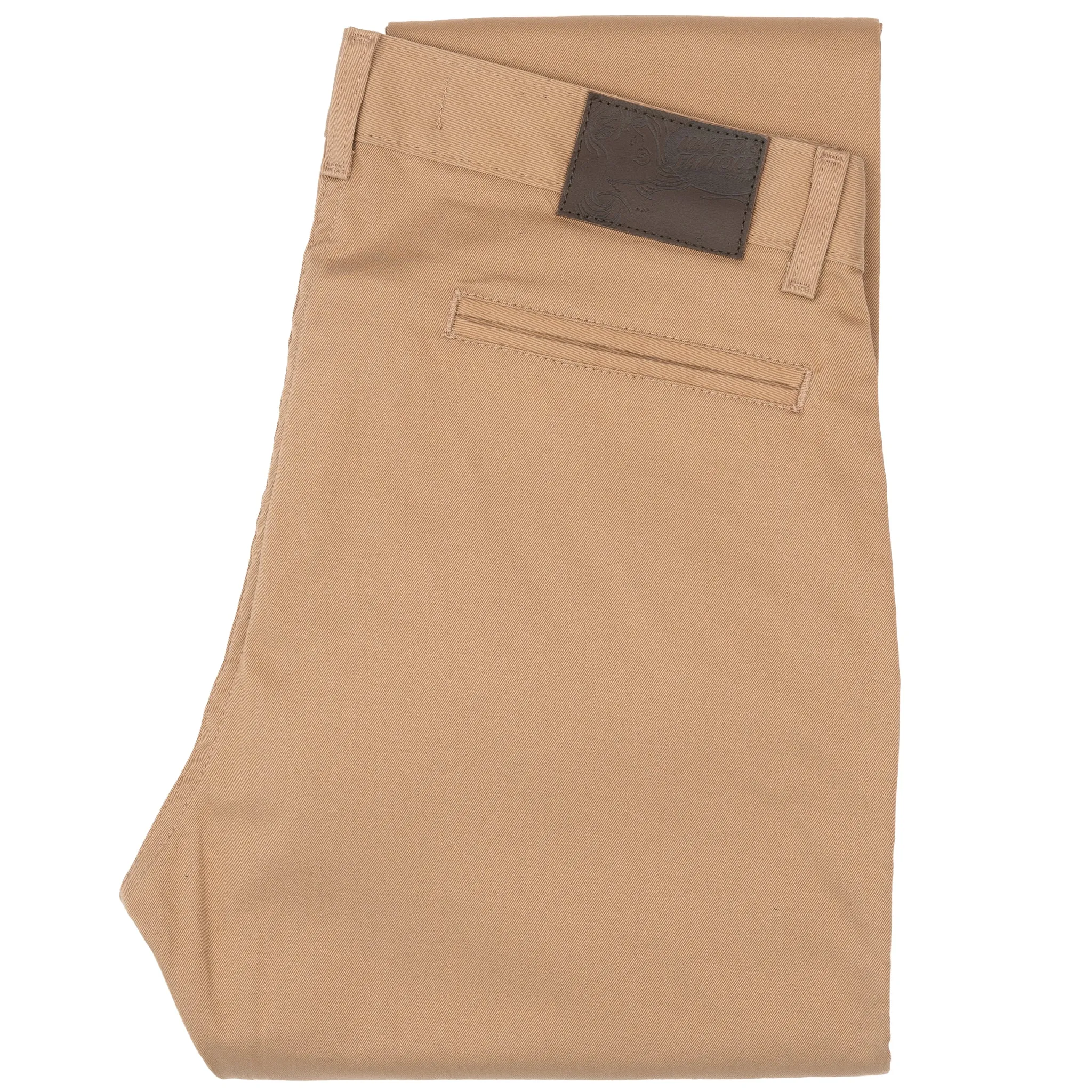 Straight Chino - Beige Stretch Twill Reversible design
