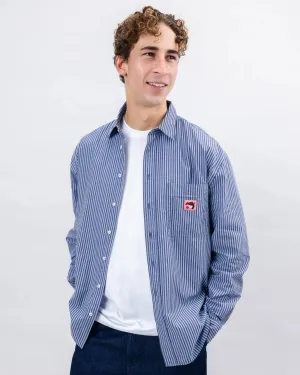 Checkered Look Spring Break Relaxed Stripes Brava Gum Shirt