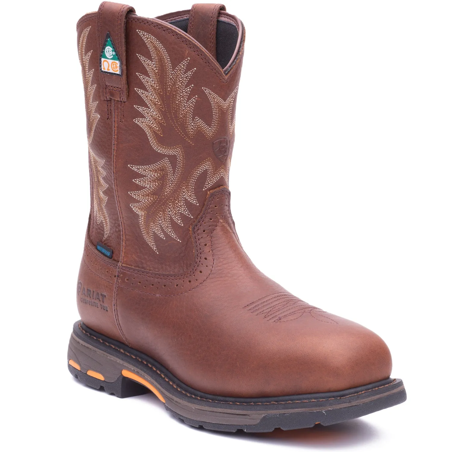Comfortable Heel Ariat Workhog Wide Square Toe H20 Men's 11" Composite Toe Work Boots 10017175EE - Limited Stock