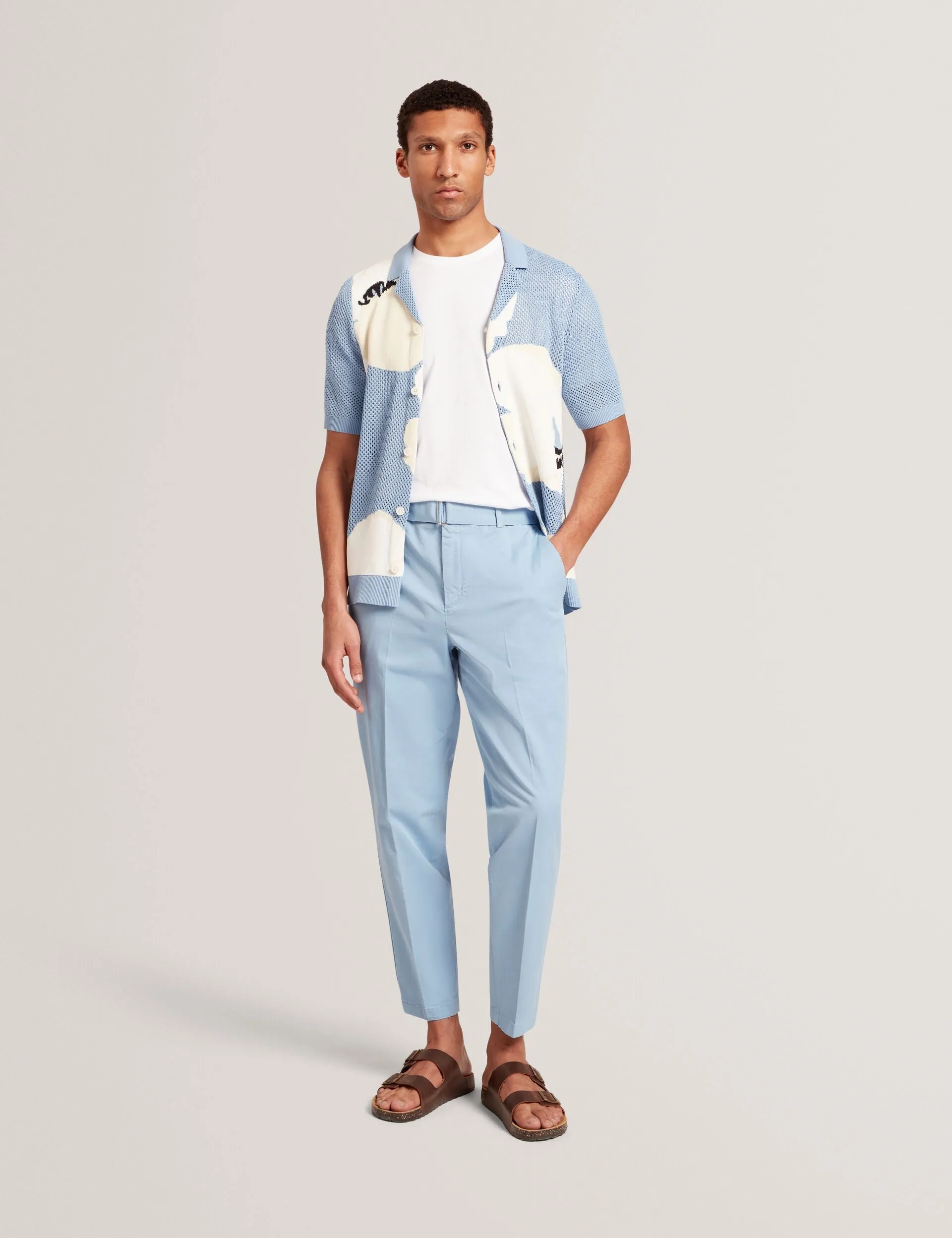 Breathable Weave Fabric Comfy Shape ARMODO | MID-BLUE