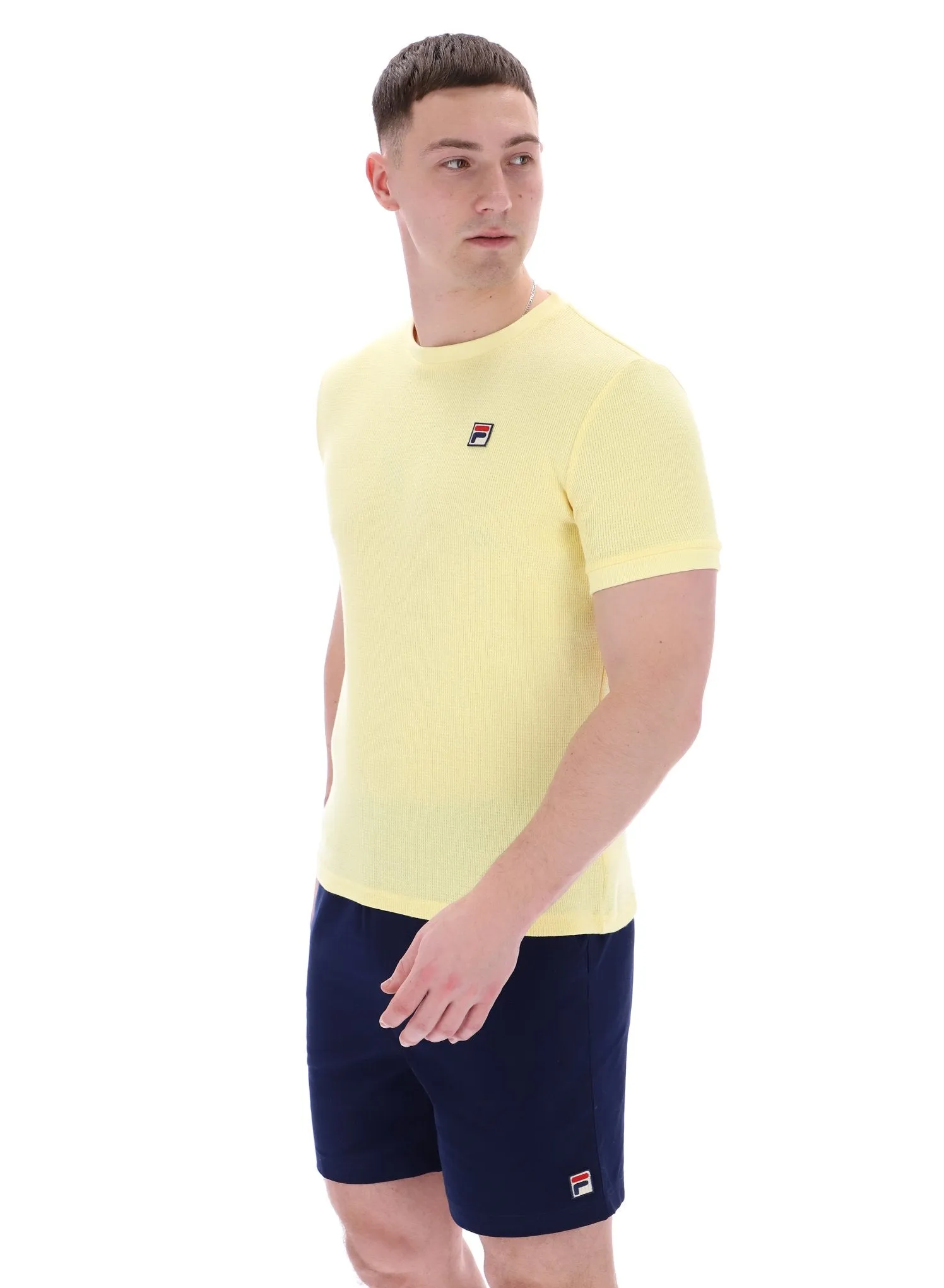 Modern Outfit timeless Ash Micro Waffle Ringer T-Shirt